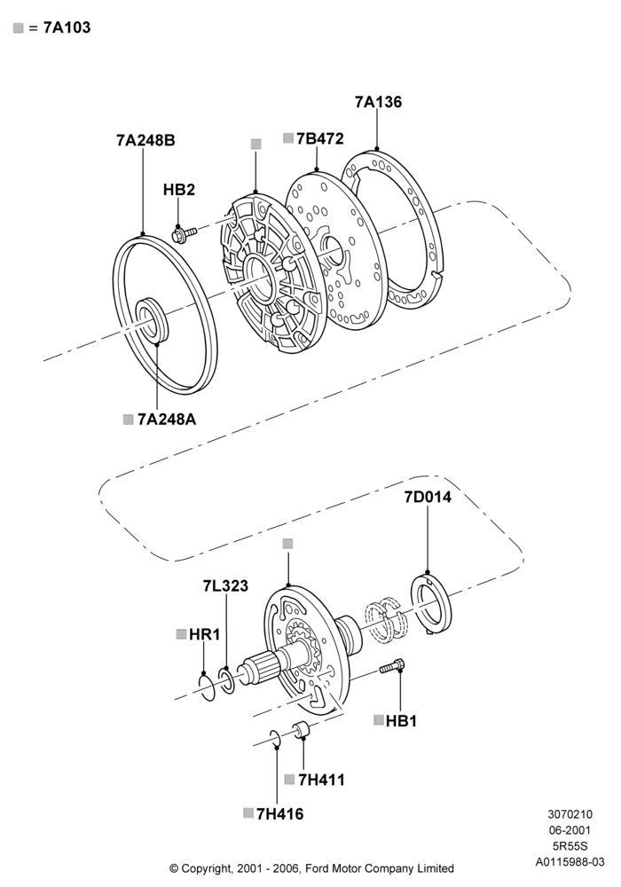 10B - Transmission Pump Assy, 3.9L Dohc EFI NA V8 Gas*HP, 5 Speed Auto Transmission 5R55S; 18/NOV/2002-01/JUL/2005