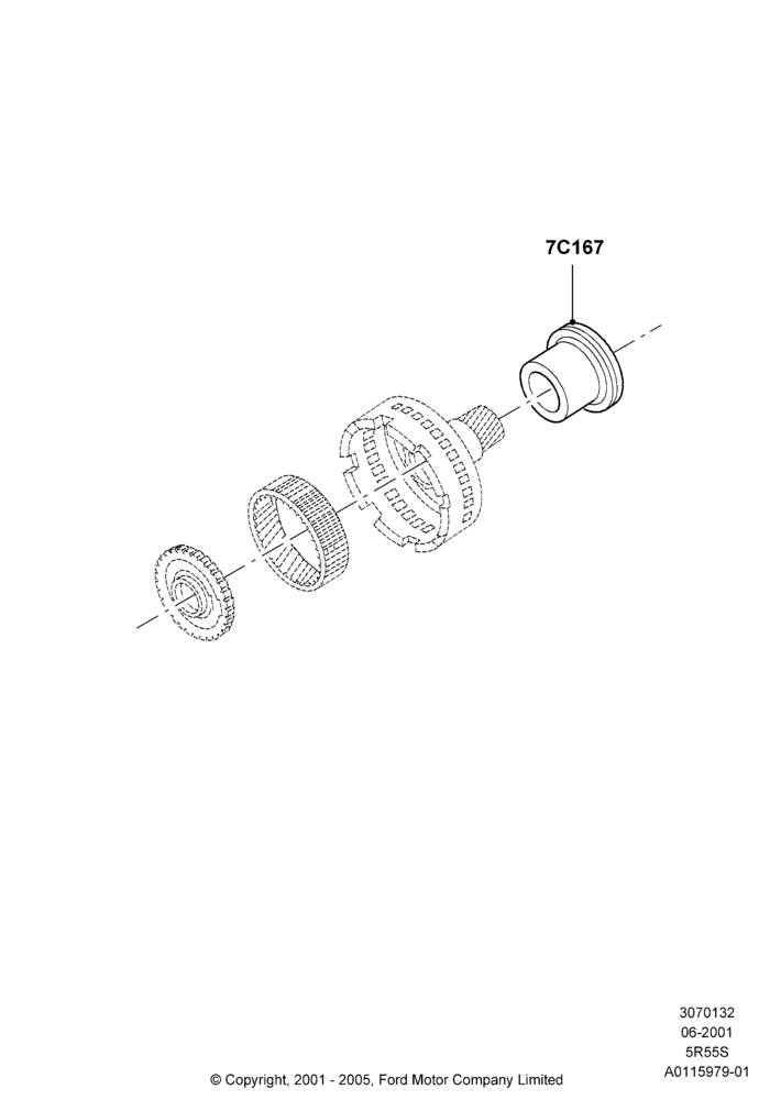 32B - Intermediate Clutch and Components, 3.9L Dohc EFI NA V8 Gas*HP, 5 Speed Auto Transmission 5R55S; 18/NOV/2002-01/JUL/2005