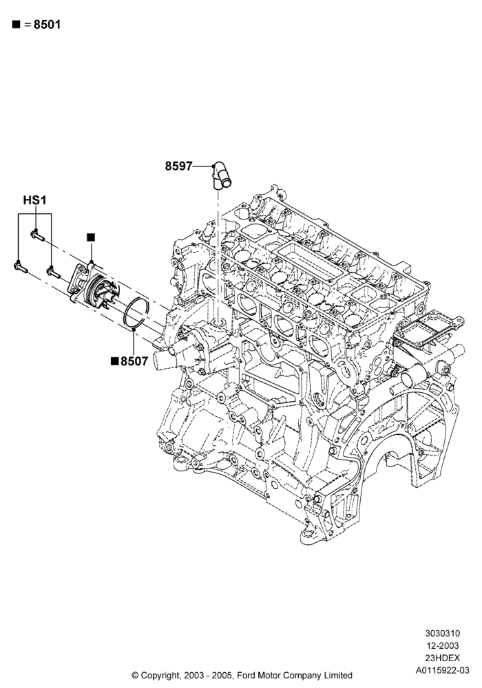Схема установки 3M4Z-8597-AA