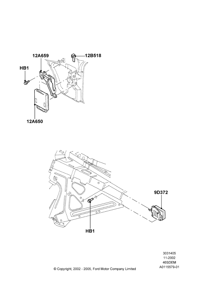 05C - Engine Modules and Sensors, 4.6L DOHC V8 EFI, V8 Appearance Group; 04/NOV/2002-12/MAY/2004