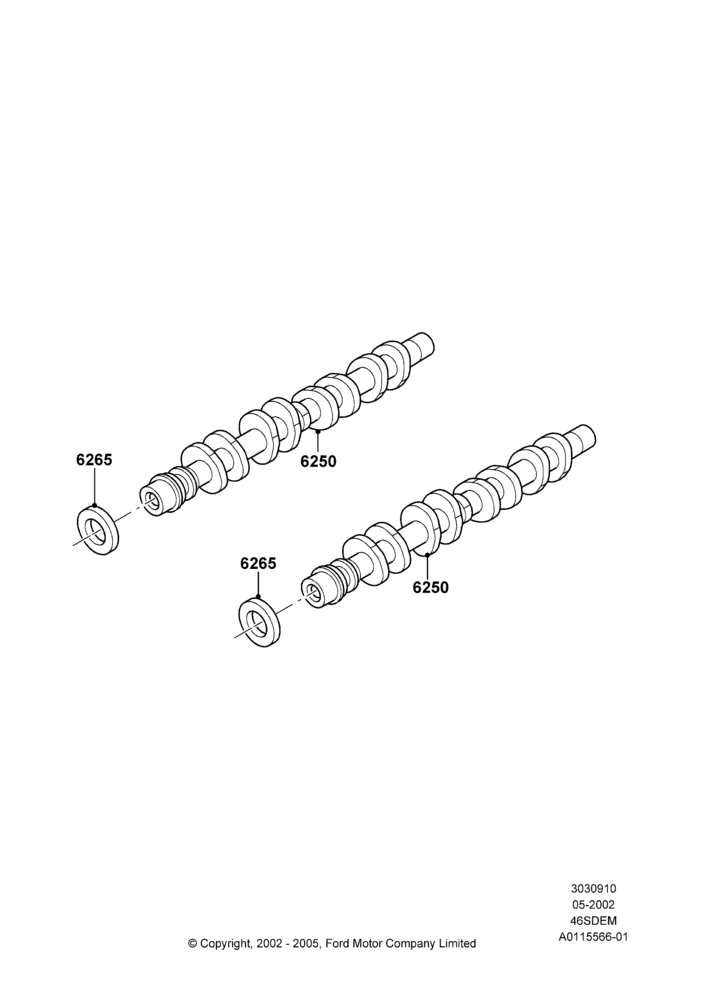 Camshaft, 4.6 DOHC EFI S/C, Cobra