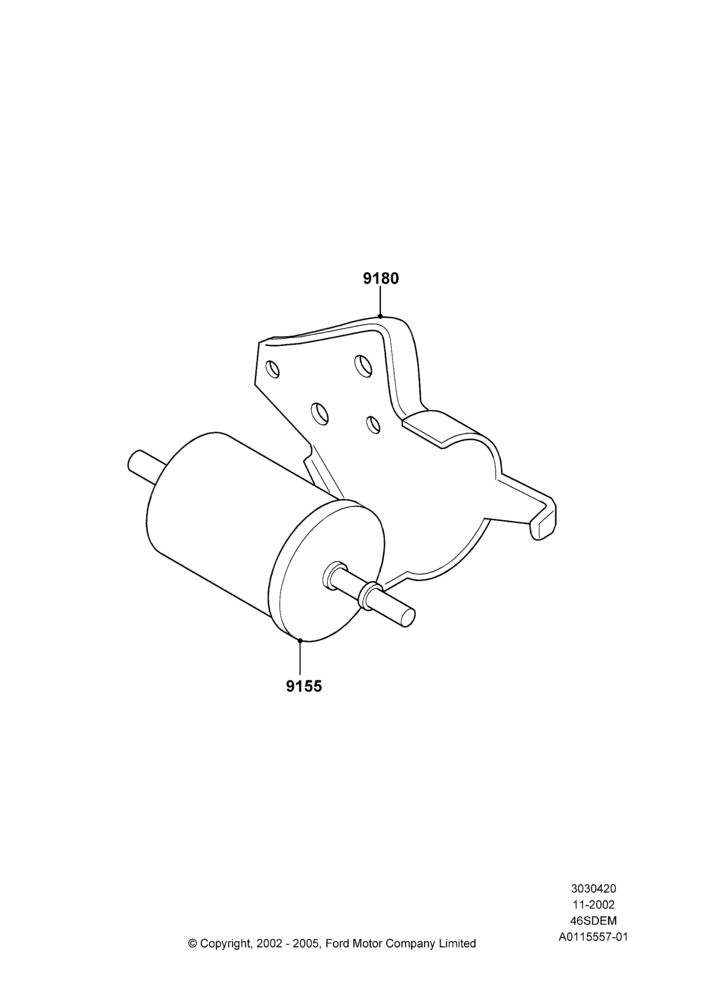 Fuel Filter, 4.6L DOHC V8 EFI, V8 Appearance Group