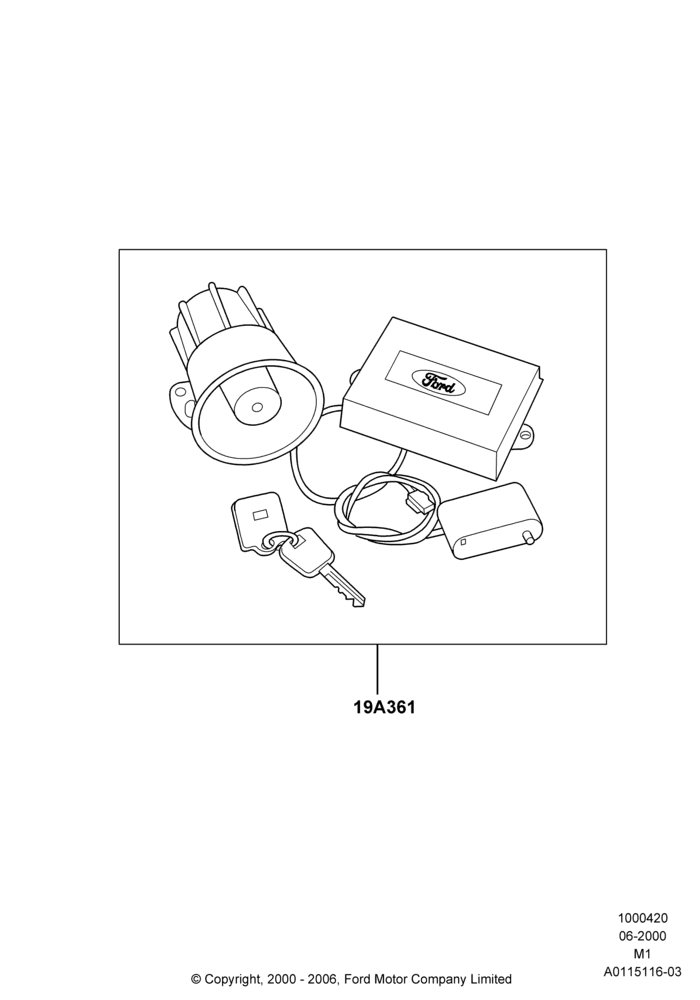 Accessory Anti-Theft Devices, (+) North American Markets, Less Anti-Theft Alarm, Non-Power Code Systems
