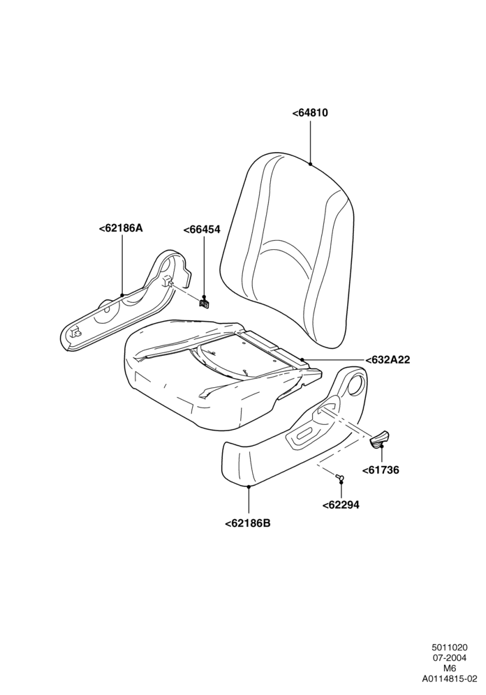 20 - Front Seat Pads/Valances & Heating; 26/JUL/2004-01/MAY/2006