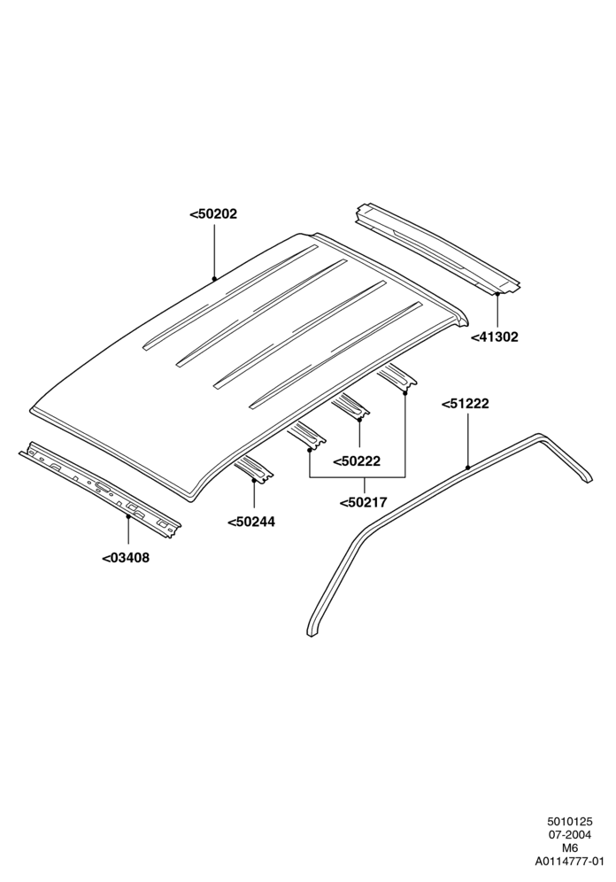 25 - Roof - Sheet Metal; 26/JUL/2004-01/MAY/2006