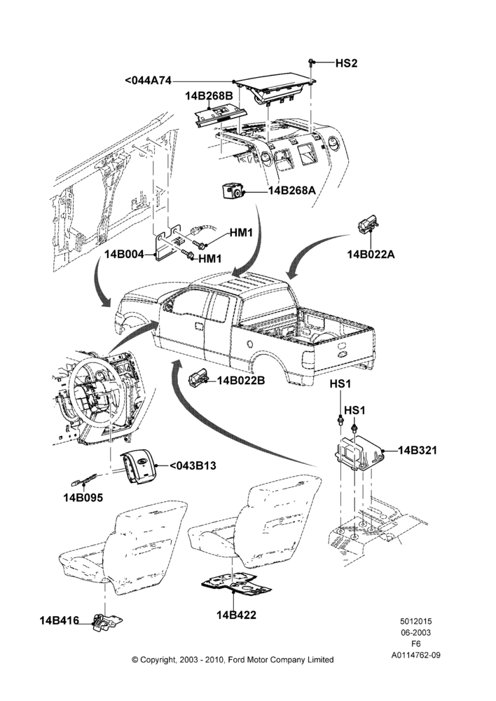 15A - Airbag System; 02/JUN/2003-18/AUG/2008