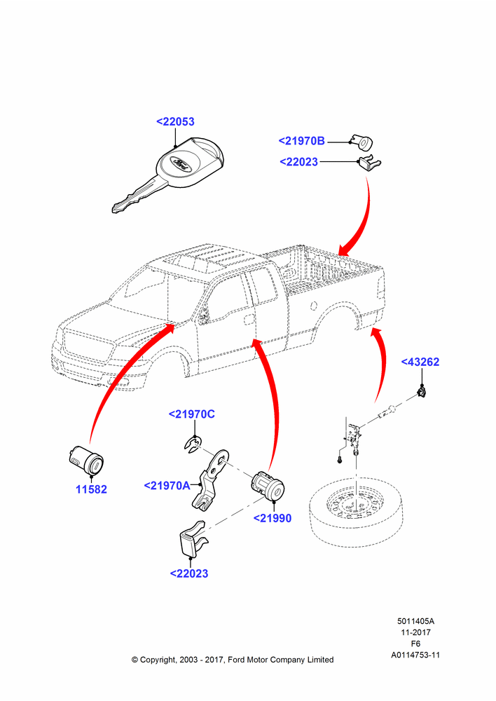 05A - Vehicle Lock Sets and Repair Kits; 02/JUN/2003-18/AUG/2008