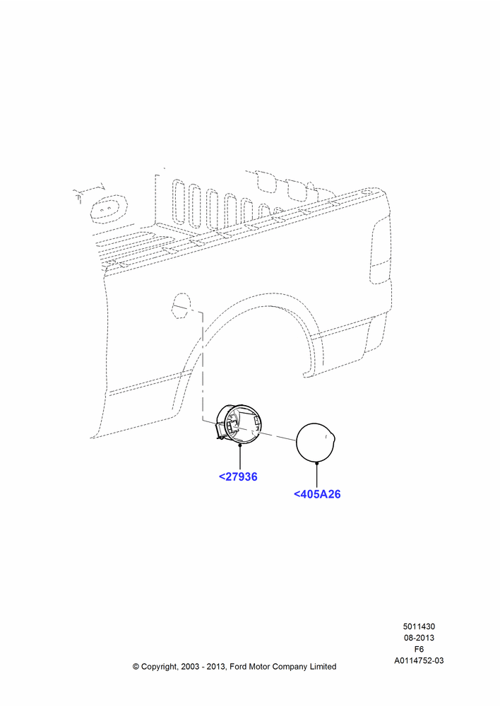 30 - Fuel Tank Filler Door and Controls; 02/JUN/2003-23/DEC/2014