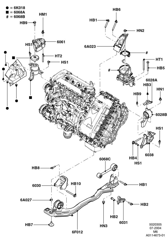 05 - Engine Mounting; 26/JUL/2004-01/MAY/2006