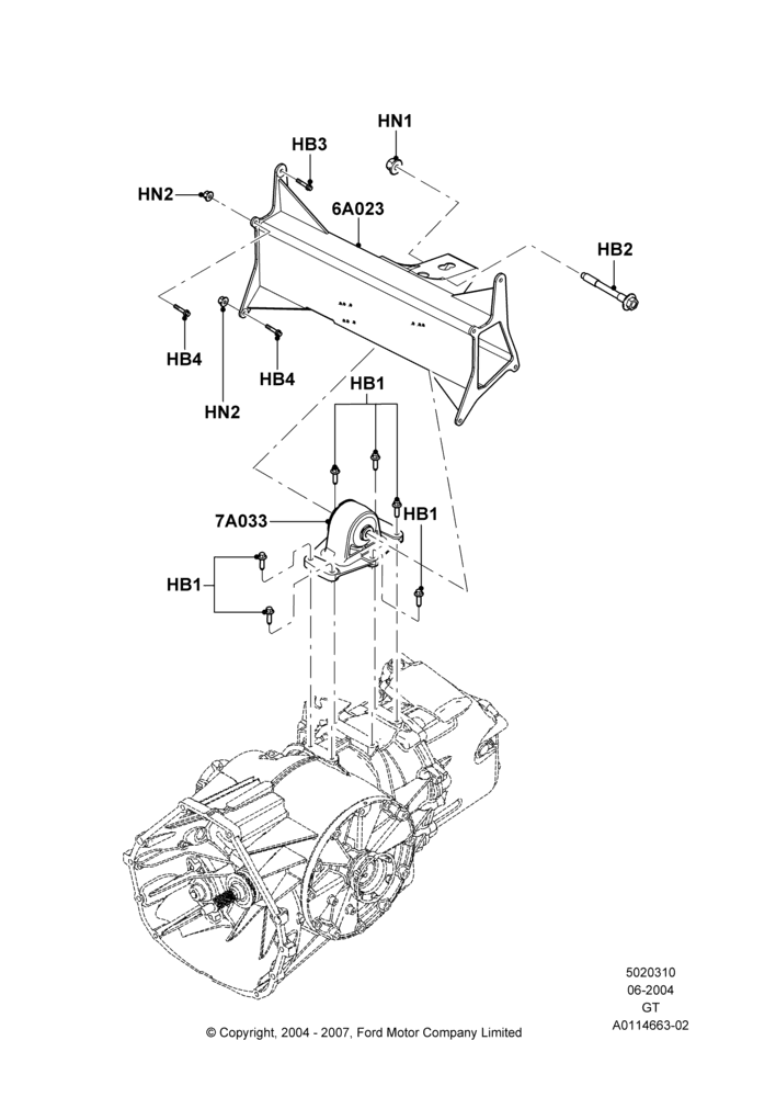 10 - Transmission Mounting; 30/JUN/2004