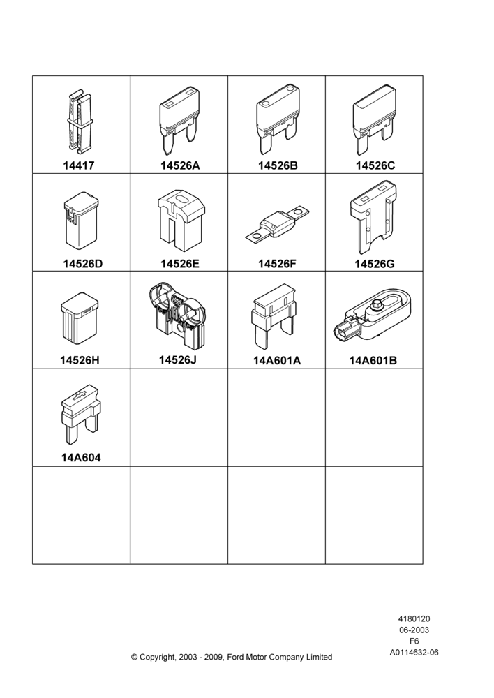 20A - Fuses, Holders and Circuit Breakers, Fuses, Circuit Breakers And Circuit Components; 02/JUN/2003-23/DEC/2014