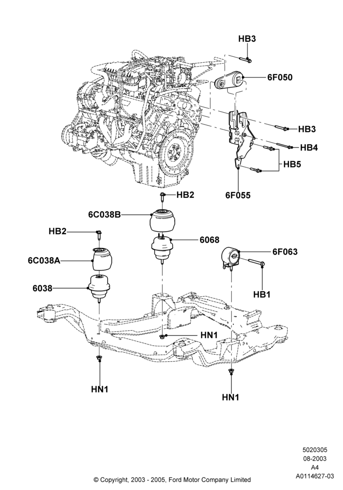 05 - Engine Mounting; 25/AUG/2003-02/JAN/2007