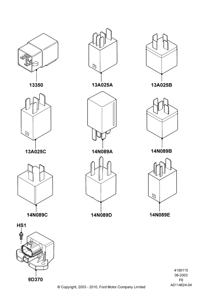 15 - Relays; 02/JUN/2003-23/DEC/2014