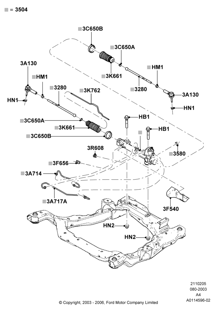 05 - Steering Gear; 25/AUG/2003-02/JAN/2007