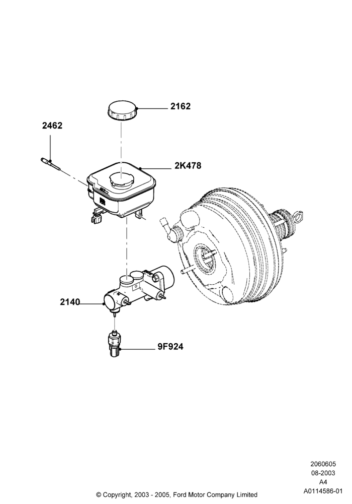 05 - Master Cylinder - Brake System; 25/AUG/2003-02/JAN/2007