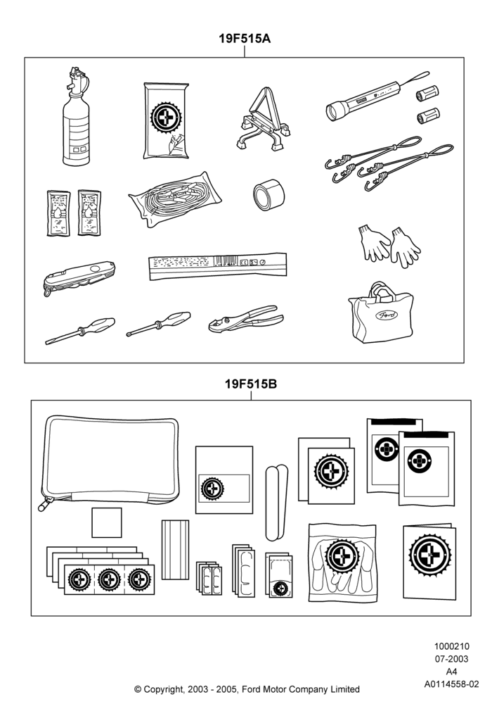 10 - Emergency and Safety Equipment; 25/AUG/2003-30/MAY/2005