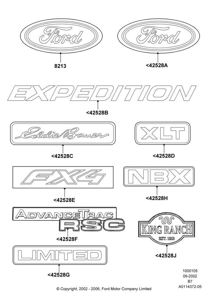 05B - Name Plates; 02/AUG/2004-02/AUG/2006