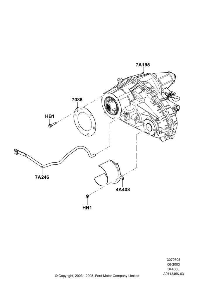 05A - Transfer Drive Case, With Electric Transfer Case; 02/JUN/2003-18/AUG/2008