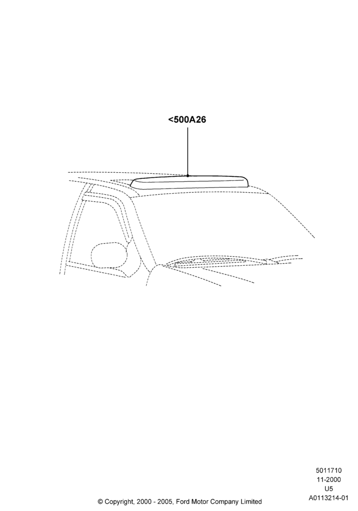 10C - Sliding Roof Mechanism and Controls, (+)"CDN/USA", With Electric Slide Sunroof, Accessory, With Deflector; 13/NOV/2000-16/DEC/2010