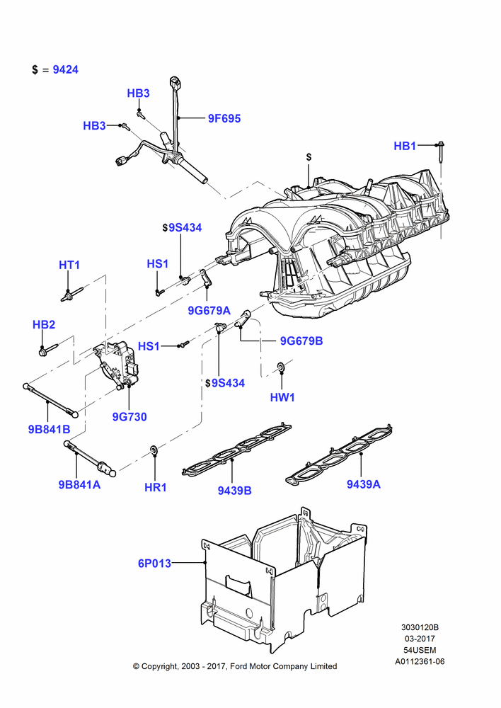 20B - Intake Manifold, 5.4L 3V V8; 02/JUN/2003-23/AUG/2004