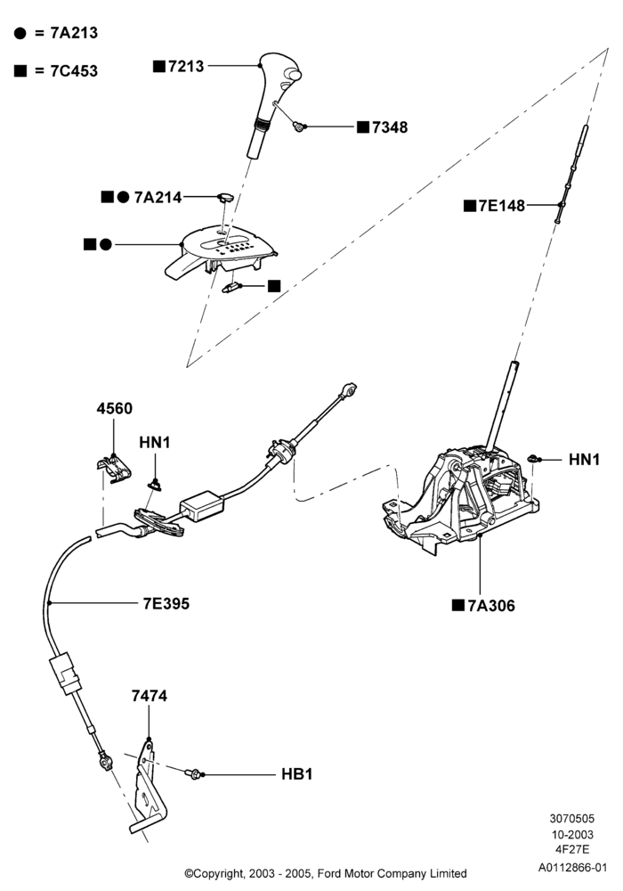 05B - Gear Change-Automatic Transmission, 4-Speed Automatic Transaxle - 4F27E; 04/SEP/2003-05/APR/2004