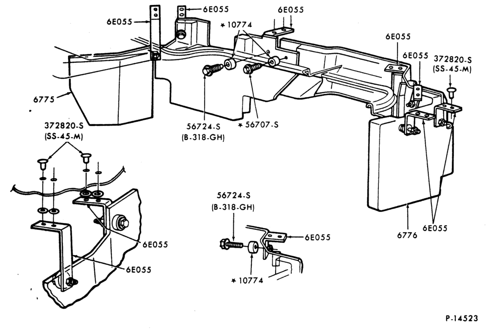 67 - 8 CYL. 9.3L (568 C.I.D.) DIESEL - DETROIT-L-LN-LNT-LT-LTS800/900- rear (upper)