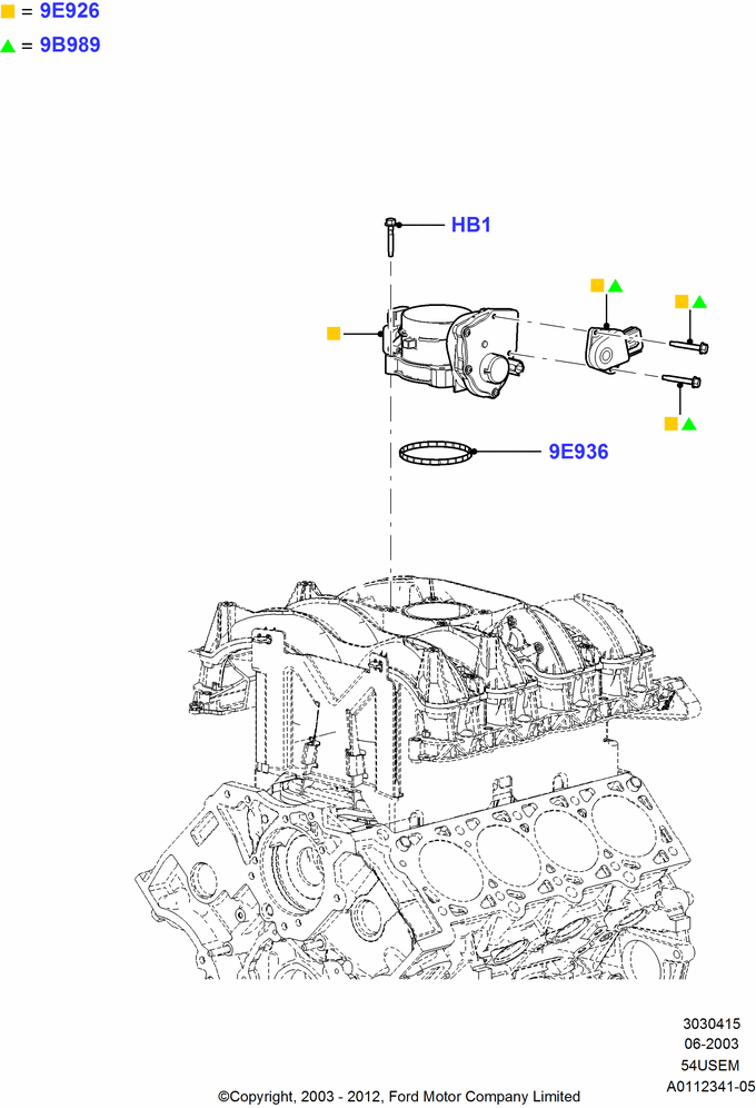 15B - Throttle Housing, 5.4L 3V V8; 02/JUN/2003-18/AUG/2008