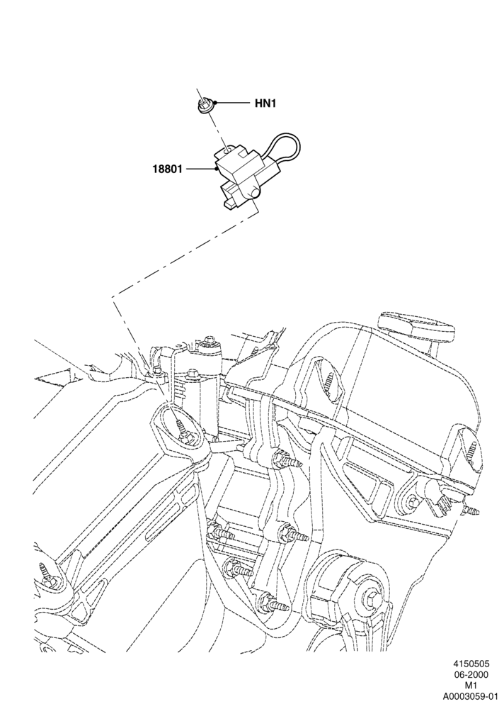 05A - Radio Suppression, Zetec 2.0 16V EFI; 12/JUN/2000-22/DEC/2003