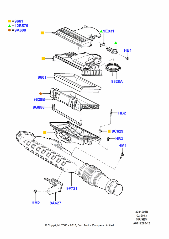 05B - Air Cleaner, 5.4L 3V V8; 02/JUN/2003-18/AUG/2008
