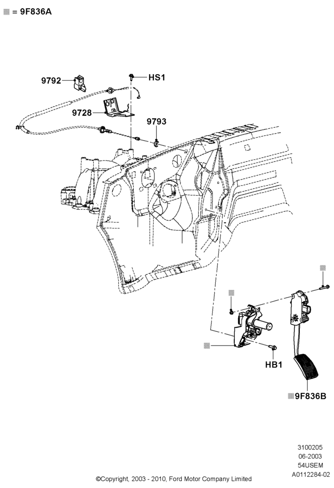 05B - Accelerator/Injection Pump Controls, 5.4L 3V V8; 02/JUN/2003-18/AUG/2008