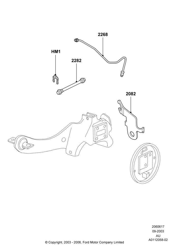17A - REAR BRAKE LINES; 04/SEP/2003-27/AUG/2007