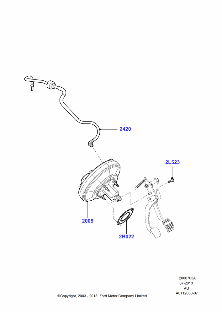 05A - Brake Booster; 04/SEP/2003-05/APR/2004