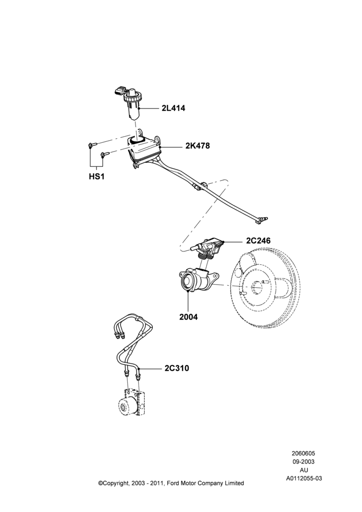 05A - Master Cylinder - Brake System; 04/SEP/2003-27/AUG/2007