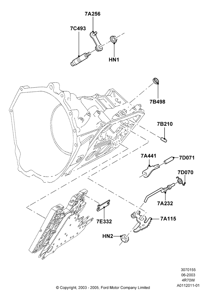 55B - Transmission Control Mechanisms, 4R70/4R75 W/E 4 Speed Trans; 02/JUN/2003-23/DEC/2014