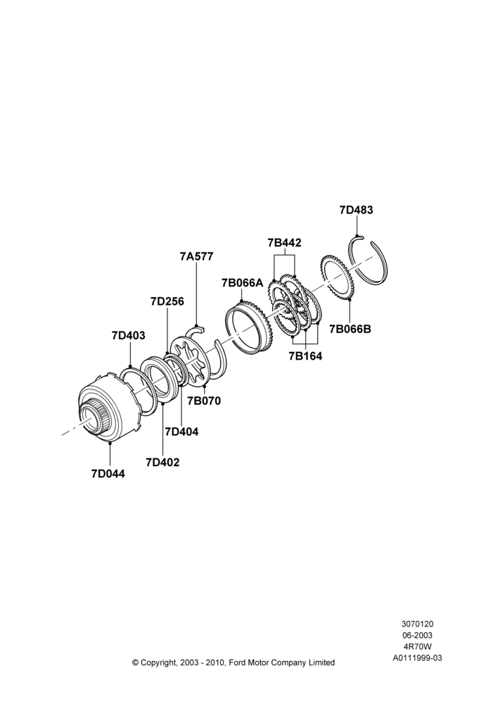 20B - Reverse Clutch and Components, 4R70/4R75 W/E 4 Speed Trans; 02/JUN/2003-23/DEC/2014