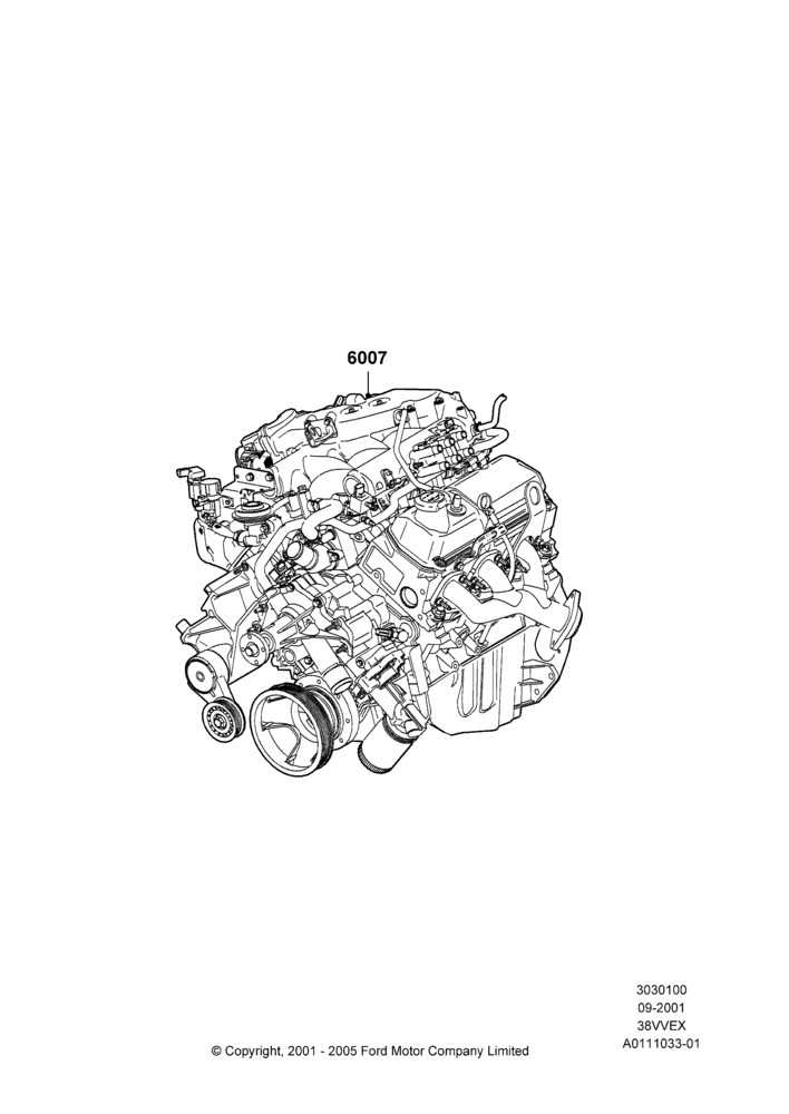 00 - Engine Assy Fully Dressed, 3.8 OHV EFI; 04/SEP/2001-30/SEP/2003
