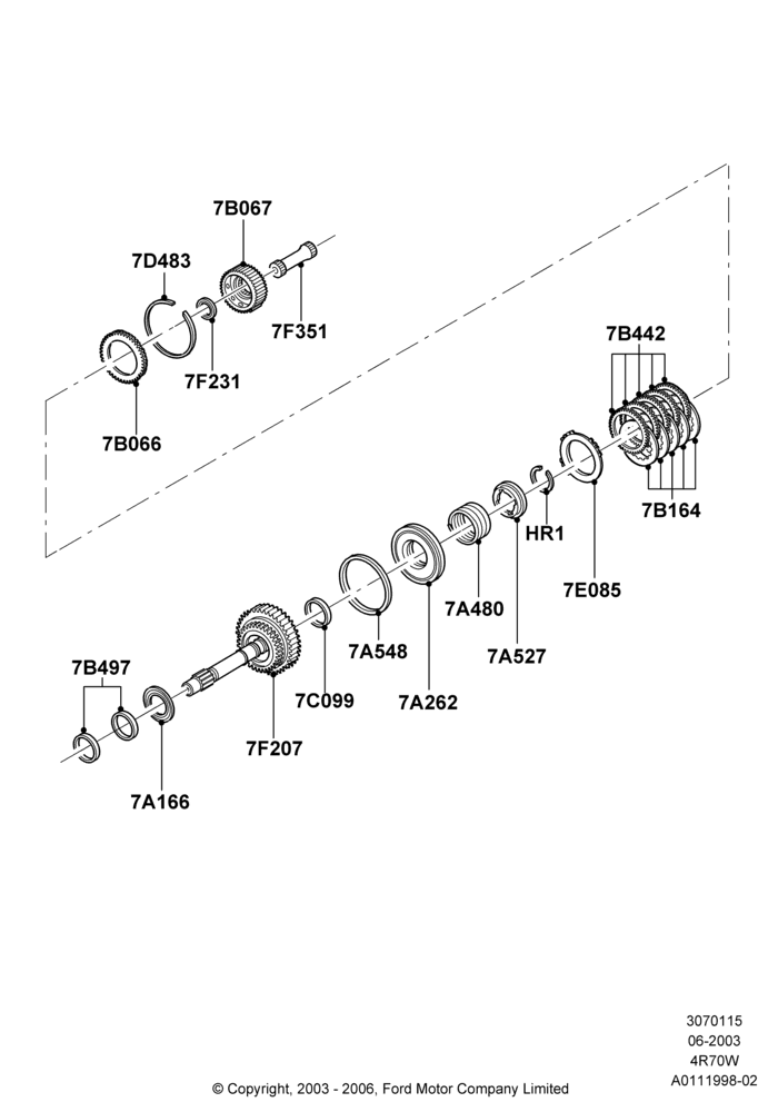 15B - Forward Clutch and Components, 4R70/4R75 W/E 4 Speed Trans; 02/JUN/2003-23/DEC/2014