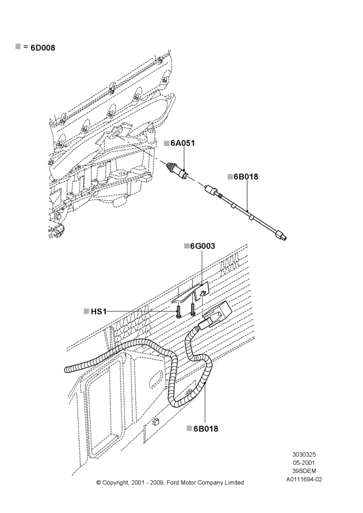 25B - Engine Heater, 3.9L Dohc EFI NA V8 Gas*HP; 04/JUN/2001-13/APR/2006