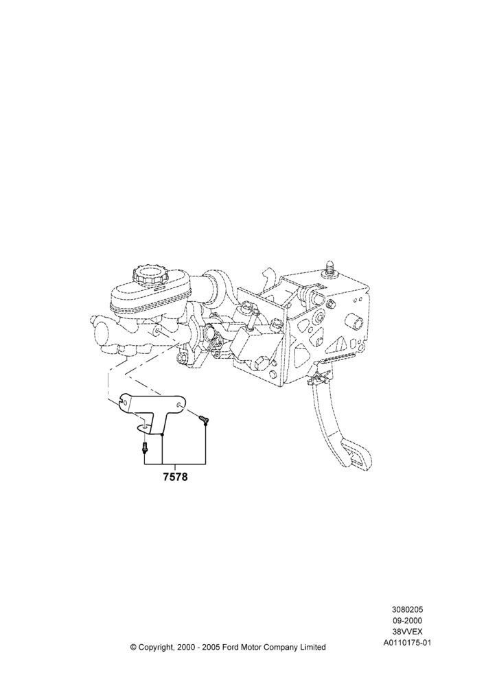 05 - Clutch Master and Slave Cylinders, 3.8 OHV EFI, Manual Transmission; 18/SEP/2000-30/SEP/2003