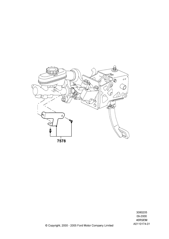 05 - Clutch Master and Slave Cylinders, 4.6 SOHC EFI, GT, Manual Transmission; 18/SEP/2000-12/MAY/2004