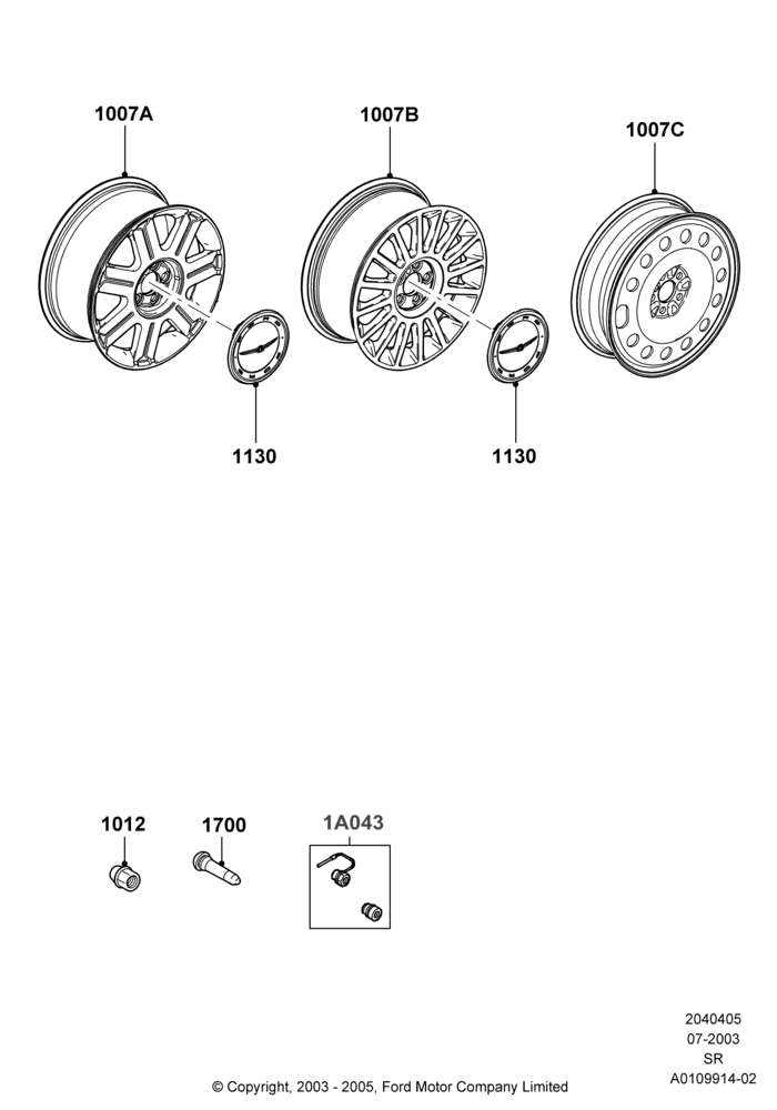 05B - Wheels; 14/JUL/2003-01/JUL/2005