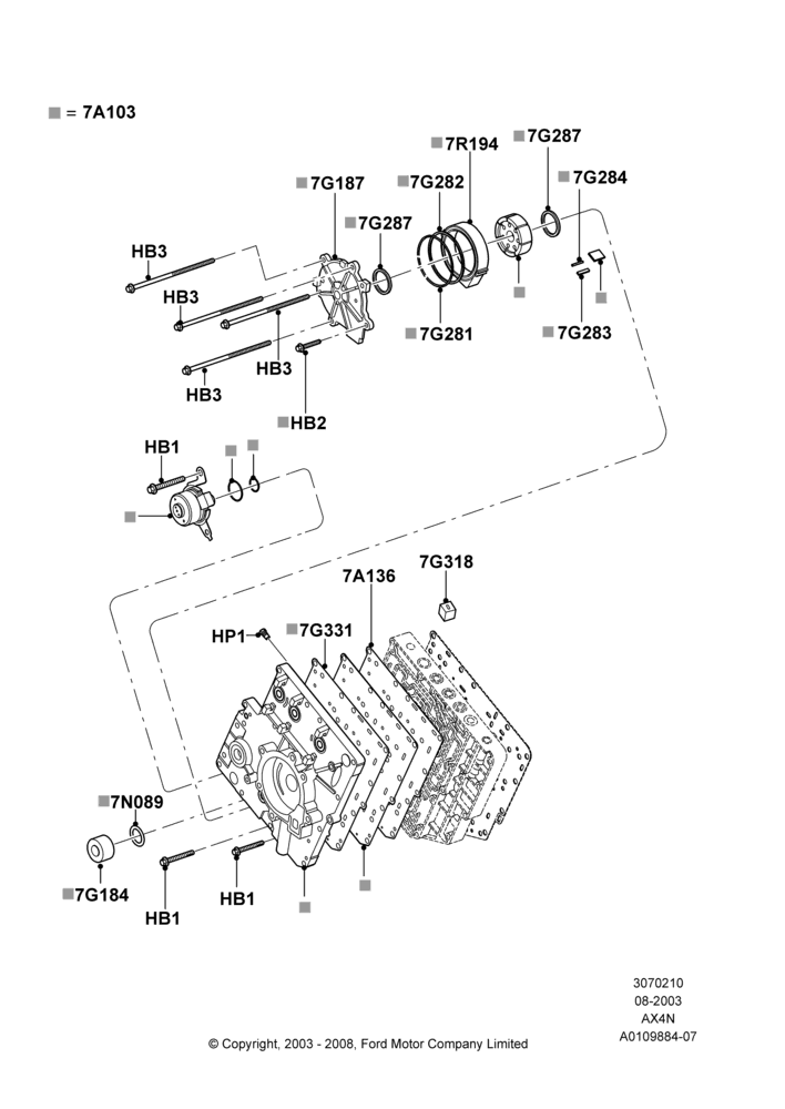Transmission Pump Assy, AX4N