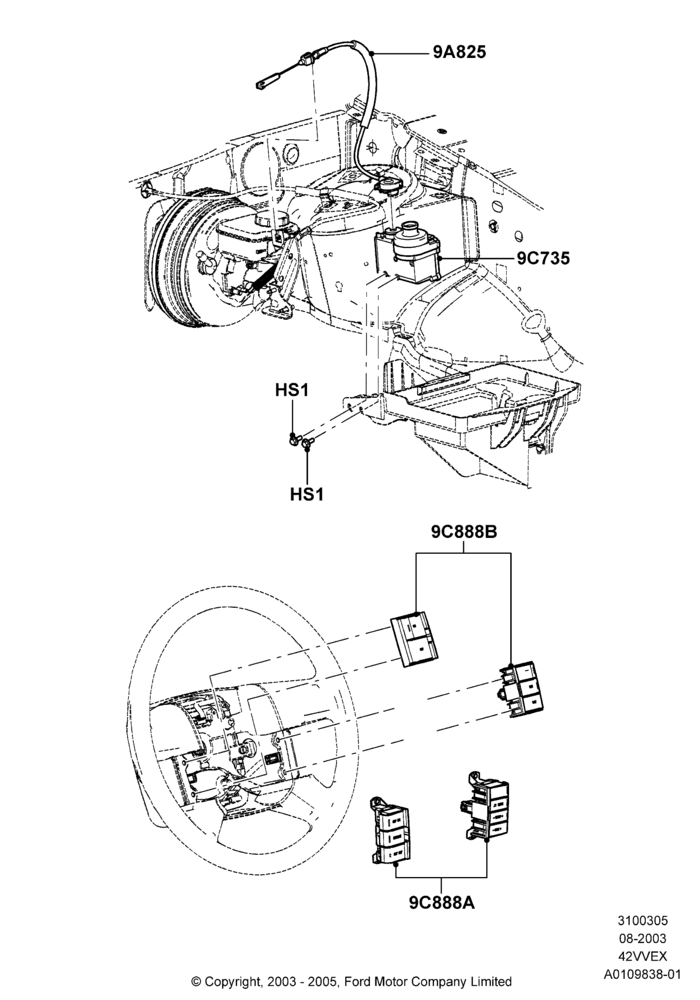 05A - Speed Control, 4.2L V6 12v OHV EFI; 25/AUG/2003-02/JAN/2007
