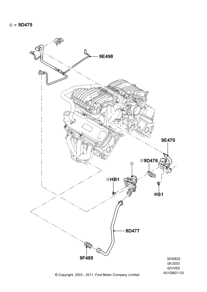 20A - Exhaust Gas Recirculation, 4.2L V6 12v OHV EFI; 25/AUG/2003-02/JAN/2007