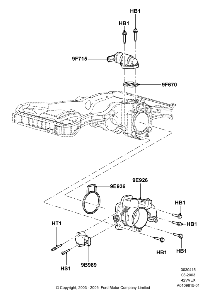 15A - Throttle Housing, 4.2L V6 12v OHV EFI; 25/AUG/2003-02/JAN/2007