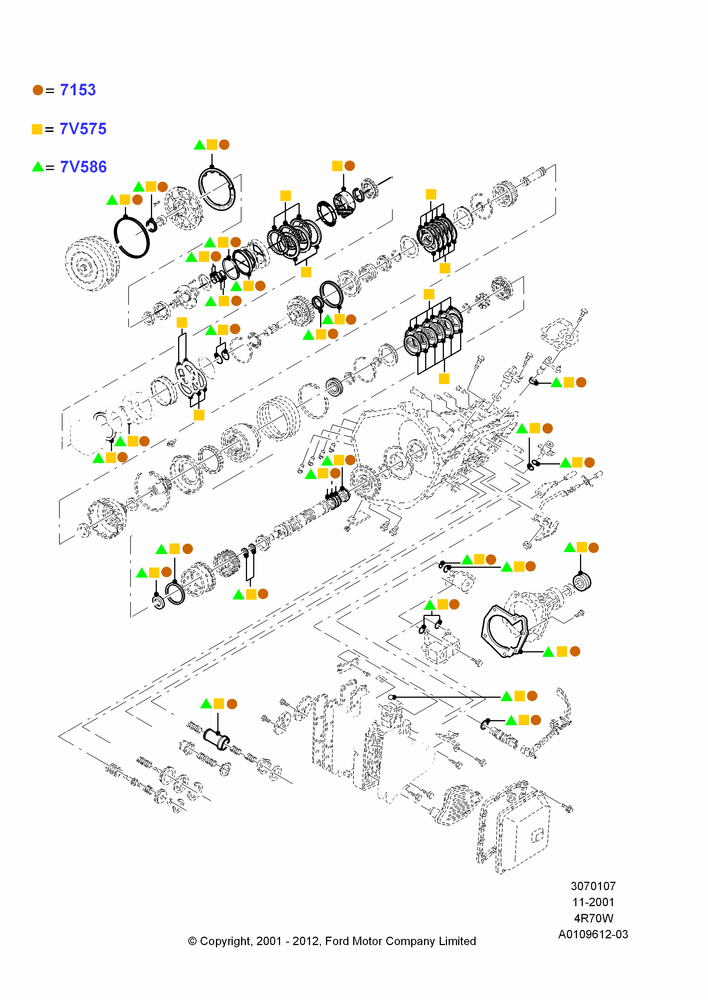 07A - Automatic Transmission Gasket Kits, 4R70/4R75 W/E 4 Speed Trans; 18/MAR/2002-02/AUG/2006