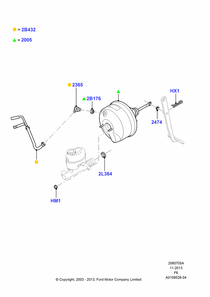 05A - Brake Booster; 02/JUN/2003-23/AUG/2004