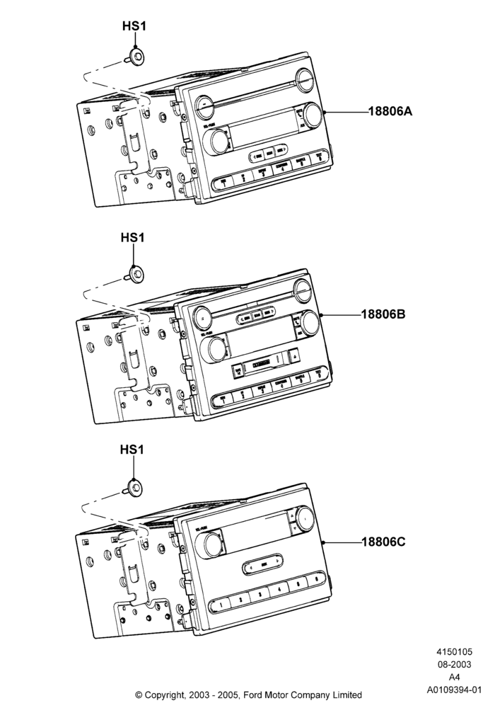 05A - Audio Equipment - Original Fit; 25/AUG/2003-22/JUN/2004