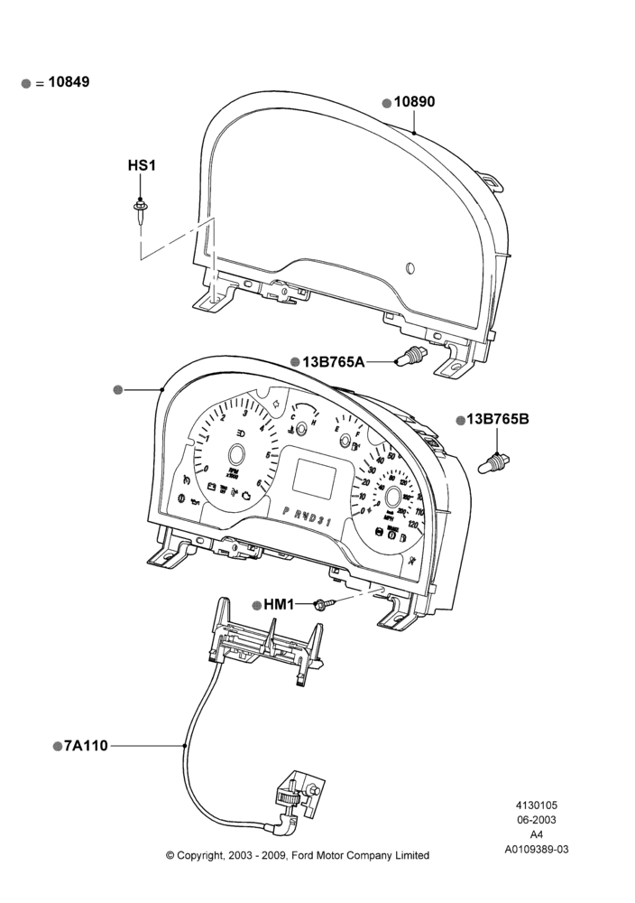 05 - Instrument Cluster; 25/AUG/2003-02/JAN/2007