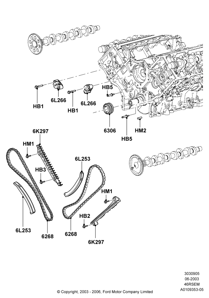 Timing Gear, Windsor 4.6 SOHC EFI